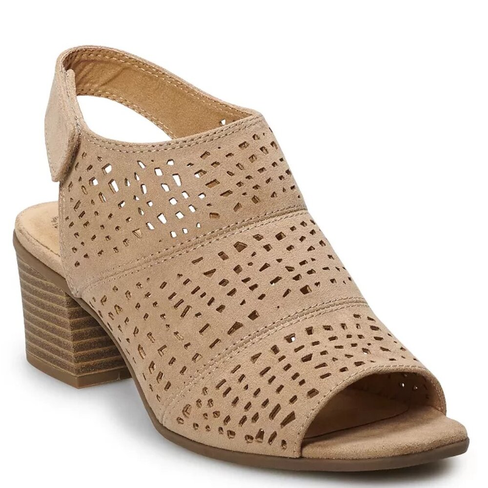 Sonoma Goods for Life Aussie Ankle Boot Open Toe Perforated 9.5M